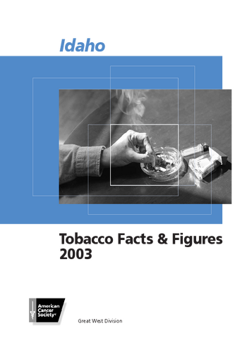 Tobacco Facts And Figures 2003